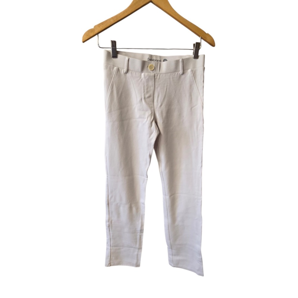 Betabrand Pants Yoga Dress Straight‎ Leg Pants White Size Small